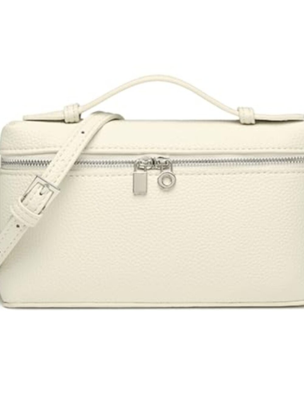 Small PU Leather Crossbody Bag Mini Top Handle Phone Pouch Adjustable Strap